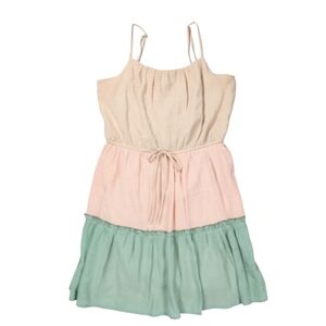 Women's Dress Mini Size L  Sleevess Multicolor Summer Dress babydoll